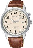 Seiko Men's Analogue Kinetic Watch with Leather Strap SKA779P1