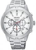 Seiko Neo Sports Quartz Watch, White, 43,60 mm, Chronograph, SKS601P1