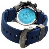Seiko prospex Mens Analogue Solar Watch with Silicone Bracelet SSC701P1