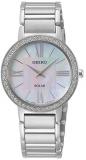 Seiko Ladies Womens Analogue Solar Watch with Stainless Steel Bracelet SUP431P1