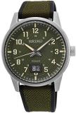 Seiko Neo Sports Quartz Khaki SUR323P1 3 Hands Watch