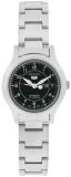 Seiko Women's SYME03K Silver Stainless-Steel Automatic Watch with Black Dial