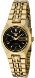 Seiko Women's SYMA06K Gold Stainless-Steel Automatic Watch with Black Dial