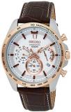 Seiko SSB306P1 Mens Chronograph Watch with Leather Strap