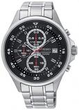 Seiko Mens Chronograph Quartz Watch with Stainless Steel Strap SKS627P1