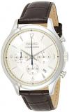 Seiko Men's Chronograph Quartz Watch with Leather Strap SSB341P1