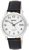 Seiko Men's Analogue Quartz Watch with Leather Strap SGEH69P1