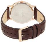 Seiko Unisex Adult Analogue Quartz Watch with Leather Strap SUP854P1