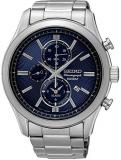 Seiko Men's Chronograph Quartz Watch with Stainless Steel Strap SNAF65P1