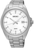 Watch Seiko Unisex Quarz Steel White Dial SUR205P1