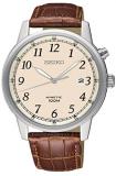 SEIKO Mens Analogue Kinetic Watch with Leather Strap SKA779P1