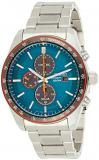 SEIKO Mens Chronograph Solar Powered Watch with Stainless Steel Strap SSC717P1