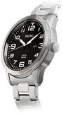 Seiko Men's Analogue Solar Powered Watch with Stainless Steel Strap SNE471P1