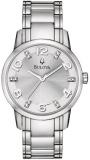 Bulova 96P111 Ladies Diamond Silver Tone Watch