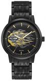 Harley-Davidson Mens Metallic Flames Stainless Watch 78A121 by Bulova