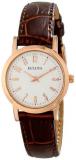 Bulova Women's Rose Goldtone and Brown Leather Strap Watch