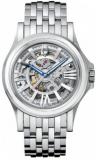 Bulova Accutron Gents Silver Tone Skeleton Bracelet Watch 63A001