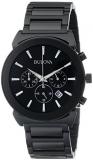 Bulova Men's 98B215 Analog Display Japanese Quartz Black Watch