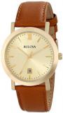 Bulova Men's Classic Collection Brown Leather Watch