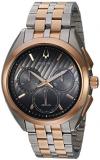 Bulova Men's Analog Quartz Watch with Two-Tone-Stainless-Steel Strap 98A160
