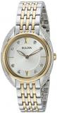 Bulova Women's Analog Quartz Watch with Stainless-Steel Strap 98R229
