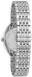 Bulova Ladies Curv Diamond Women's Quartz Watch with White Dial Analogue Display and Silver Stainless Steel Bracelet 96R212