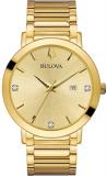 Bulova Men's Analogue Analog Quartz Watch with Stainless Steel Strap 97D115