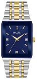 Bulova Men's Diamond Accent Blue with Diamond Accent Hour Markers Futro Watch - ...