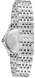 Bulova Ladies Classic Stainless Steel Mother Of Pearl Date Dial Bracelet Watch 96M151