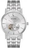 Bulova Men's Analogue Mechanical Watch with Stainless Steel Strap 96A238
