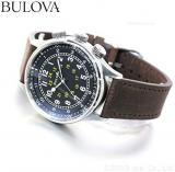 Bulova Mens A15 Pilot Automatic Strap Watch 96A245