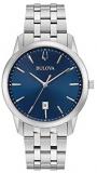 Bulova 96B338 Men's Sutton Blue Dial Silver Tone Bracelet Watch