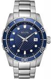 Bulova Mens Analogue Quartz Watch with Stainless Steel Strap 98A194