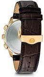 Bulova Mens Chronograph Quartz Watch with Leather Strap 97B169