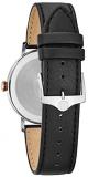 Bulova Men's Designer Watch Leather Strap - Black Rose Gold Classic Aerojet Wrist Watch 98B254