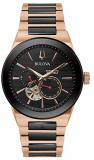 Bulova Men Analog Automatic Watch with Stainless Steel Strap 98A236