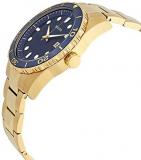 Bulova Mens Analogue Classic Quartz Watch with Stainless Steel Strap 98A197,Blue