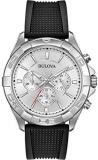 Bulova Mens Analogue Quartz Watch with Silicone Strap 96A213