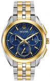 Bulova Mens Chronograph Quartz Watch with Stainless Steel Strap 98A159