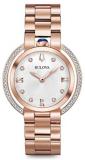 Bulova Womens Analogue Classic Quartz Watch with Stainless Steel Strap 98R248