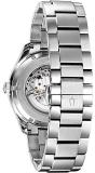 Bulova Mens Skeleton Automatic Watch with Stainless Steel Strap 96A207