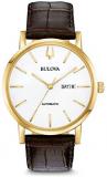 Bulova Mens Analogue Classic Automatic Watch with Leather Strap 97C107