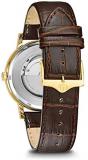 Bulova Mens Analogue Classic Automatic Watch with Leather Strap 97C107