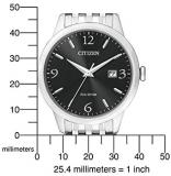 Citizen Men's Quartz Watch with Black Dial Analogue Display Quartz Stainless Steel BM730050E