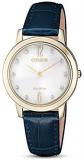 CITIZEN Womens Analogue Quartz Watch with Leather Strap EX1493-13A
