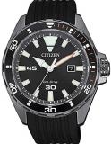 Citizen Watch Marine only time Strap Rubber Black dial BM7455-11E