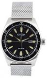 Citizen Men's Analog Eco-Drive Watch with Stainless Steel Strap AW1590-55E