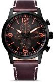 Citizen Men's Analogue Eco-Drive Watch with Leather Strap CA0745-11E