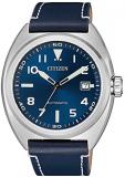 Citizen Men's Analogue Automatic Watch with Leather Strap NJ0100-20L