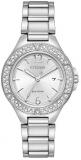 Citizen Womens Analogue Classic Solar Powered Watch with Stainless Steel Strap FE1160-54A